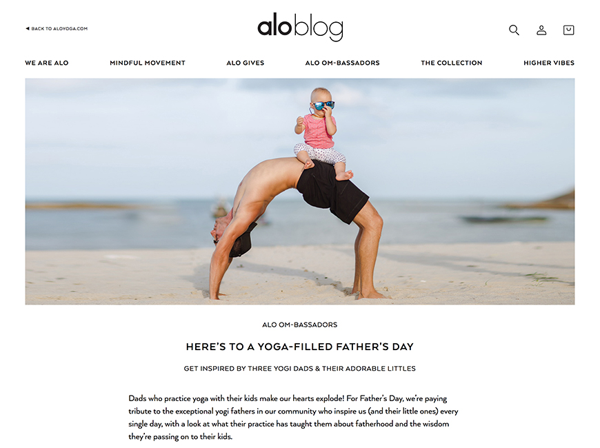 Alo Yoga Father's Day