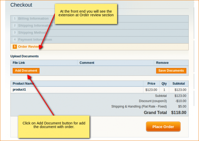 order attachment extension by evince