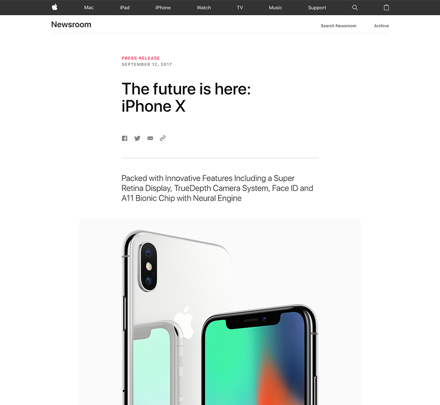 iPhone X release