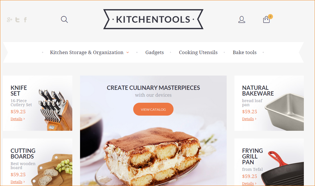 kitchen tools magento theme